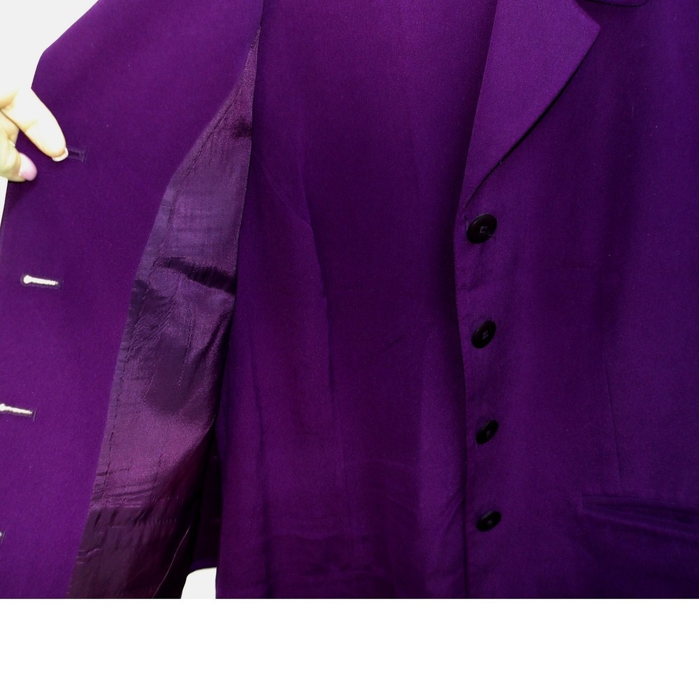 August Silk‎ Purple Dress & Jacket Business Career Interview sz 8 /#8051 - Picture 4 of 8